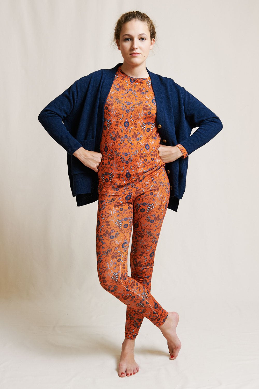 legging lilja estampado naranja