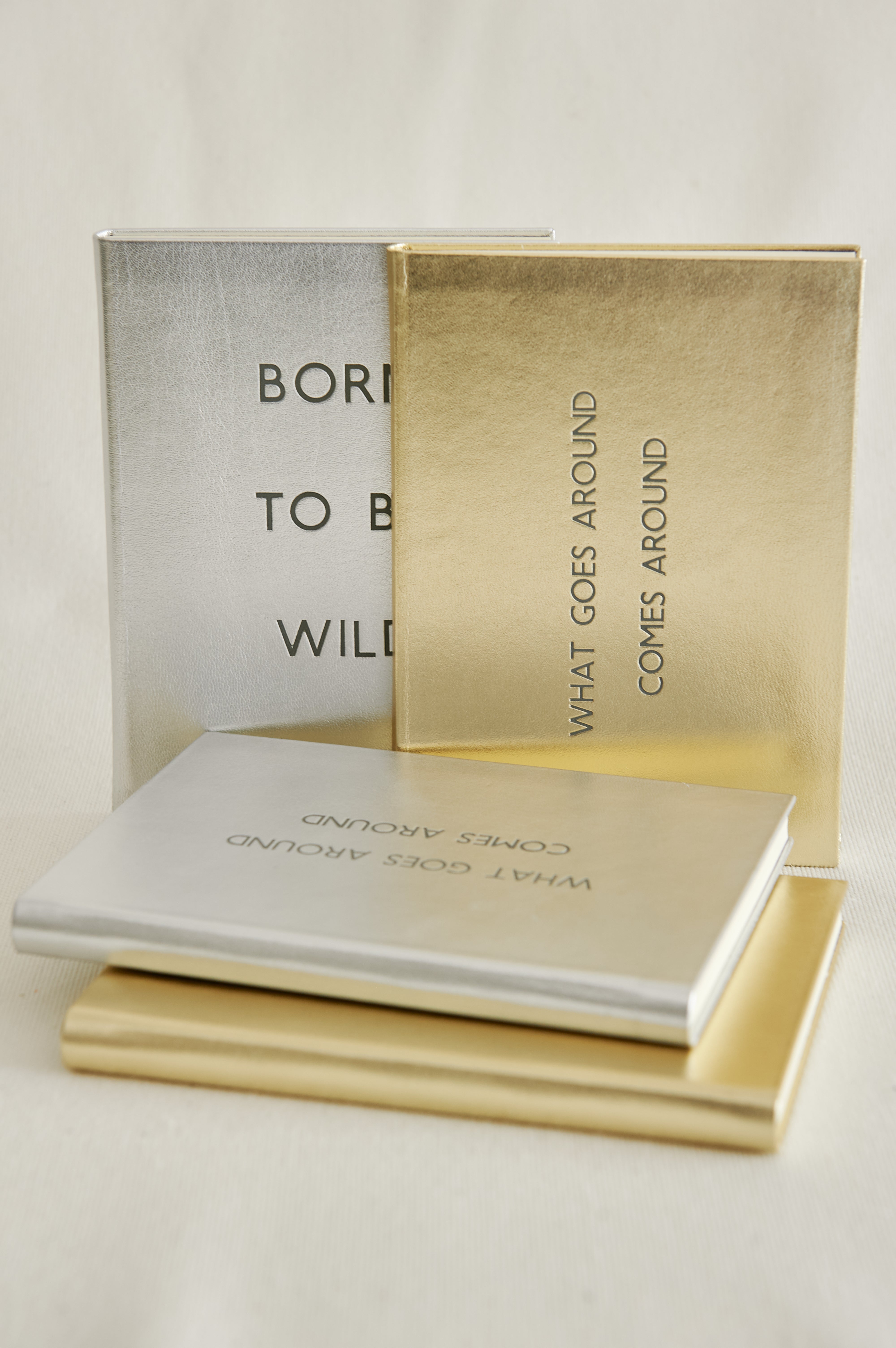 CUADERNO PIEL PLATEADO "BORN TO BE WILD"