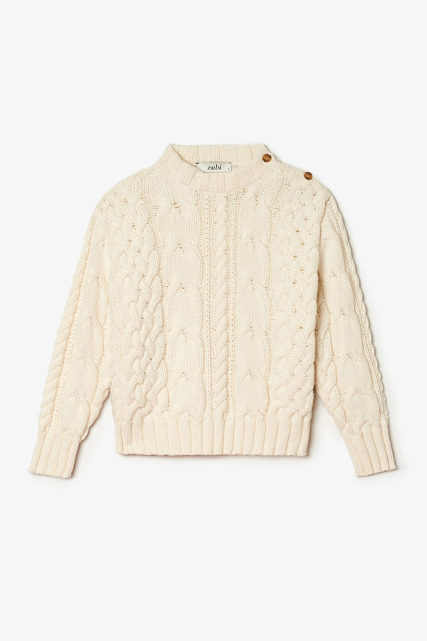 Jersey blanca ochos crudo