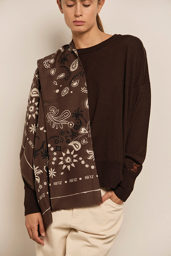 PAÑUELO LANA BANDANA ESPRESSO