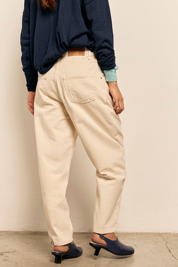 vaquero ancho beige
