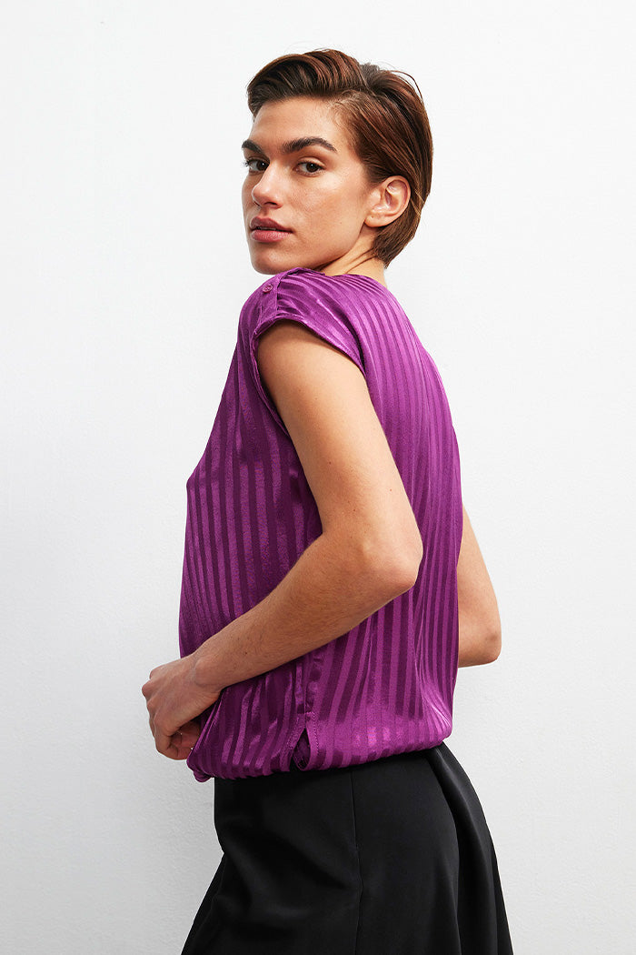 sharon purple blouse