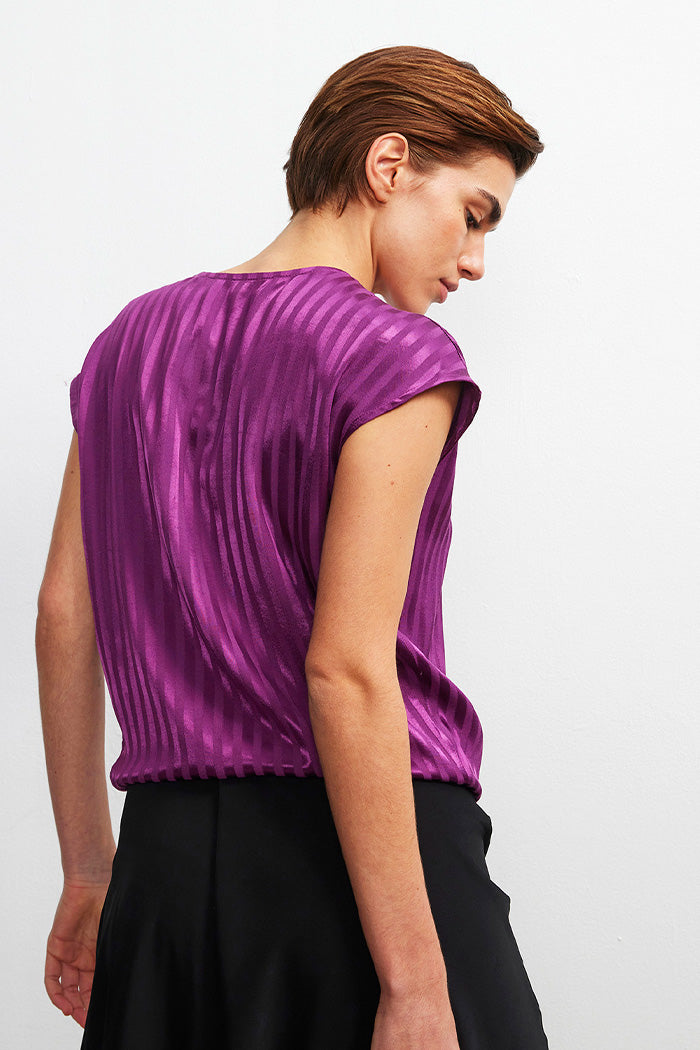 sharon purple blouse